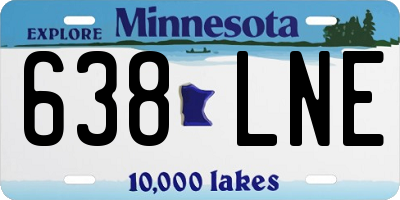 MN license plate 638LNE