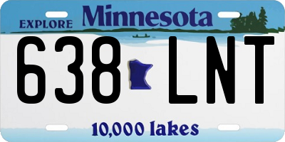 MN license plate 638LNT