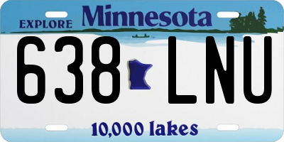 MN license plate 638LNU