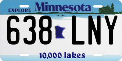 MN license plate 638LNY