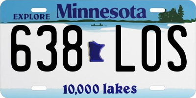 MN license plate 638LOS