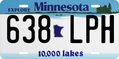 MN license plate 638LPH