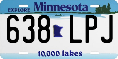 MN license plate 638LPJ