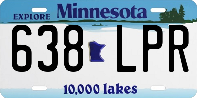 MN license plate 638LPR