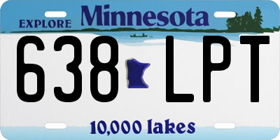 MN license plate 638LPT