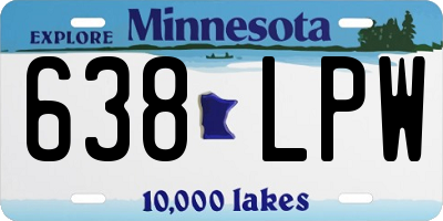 MN license plate 638LPW