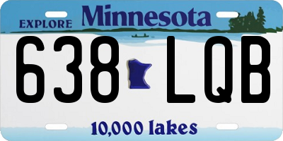 MN license plate 638LQB