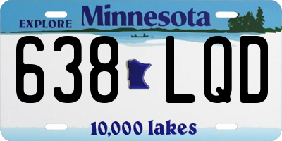 MN license plate 638LQD
