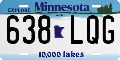 MN license plate 638LQG