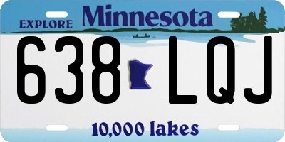 MN license plate 638LQJ