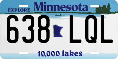 MN license plate 638LQL
