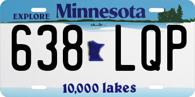 MN license plate 638LQP