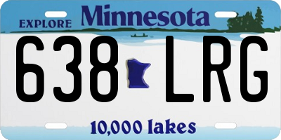 MN license plate 638LRG