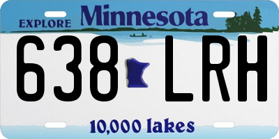 MN license plate 638LRH