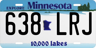 MN license plate 638LRJ