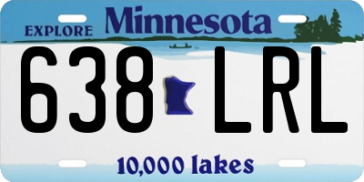 MN license plate 638LRL