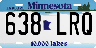 MN license plate 638LRQ