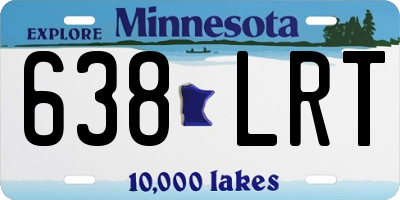 MN license plate 638LRT
