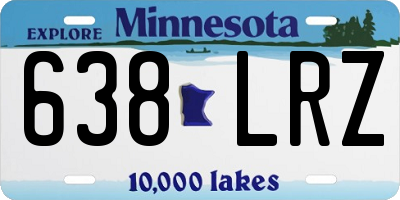 MN license plate 638LRZ