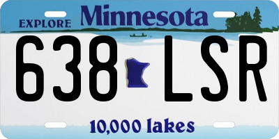 MN license plate 638LSR