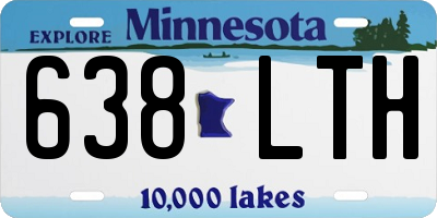 MN license plate 638LTH