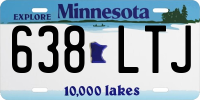 MN license plate 638LTJ