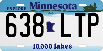 MN license plate 638LTP