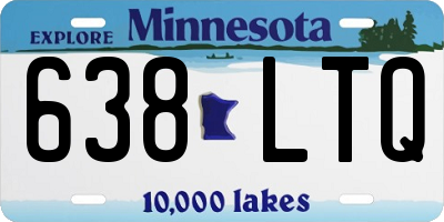 MN license plate 638LTQ