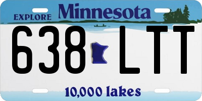 MN license plate 638LTT