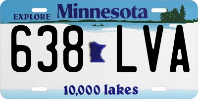 MN license plate 638LVA