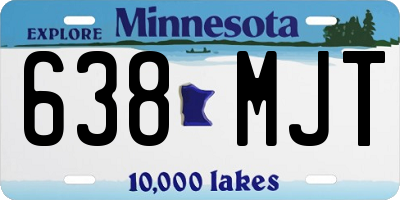 MN license plate 638MJT