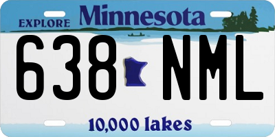 MN license plate 638NML