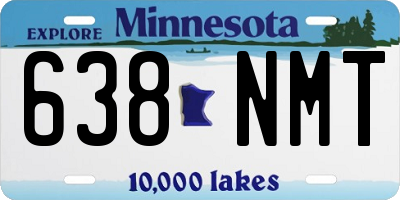 MN license plate 638NMT