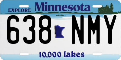 MN license plate 638NMY