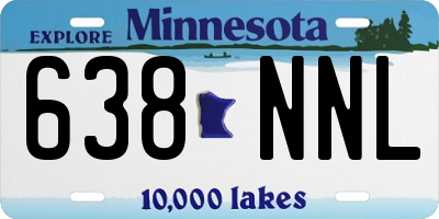 MN license plate 638NNL