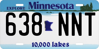 MN license plate 638NNT