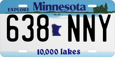 MN license plate 638NNY