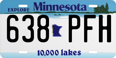 MN license plate 638PFH