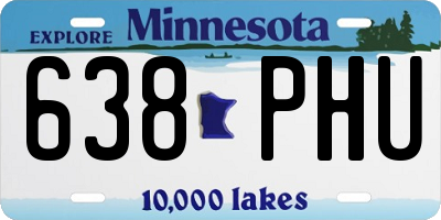 MN license plate 638PHU