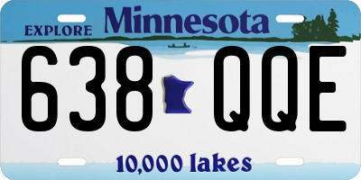 MN license plate 638QQE