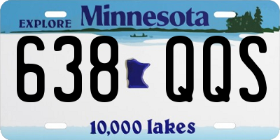 MN license plate 638QQS