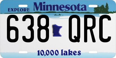 MN license plate 638QRC