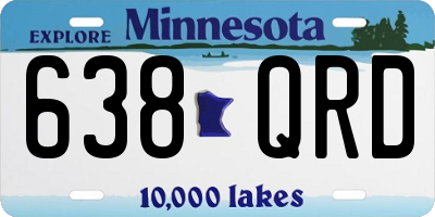 MN license plate 638QRD