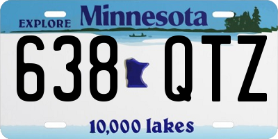 MN license plate 638QTZ