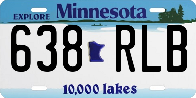 MN license plate 638RLB