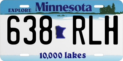 MN license plate 638RLH