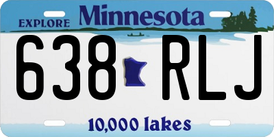 MN license plate 638RLJ