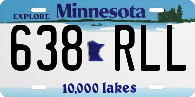 MN license plate 638RLL