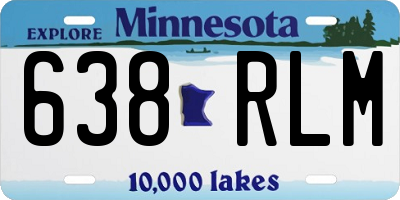 MN license plate 638RLM
