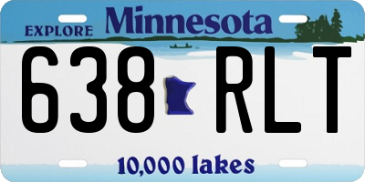 MN license plate 638RLT